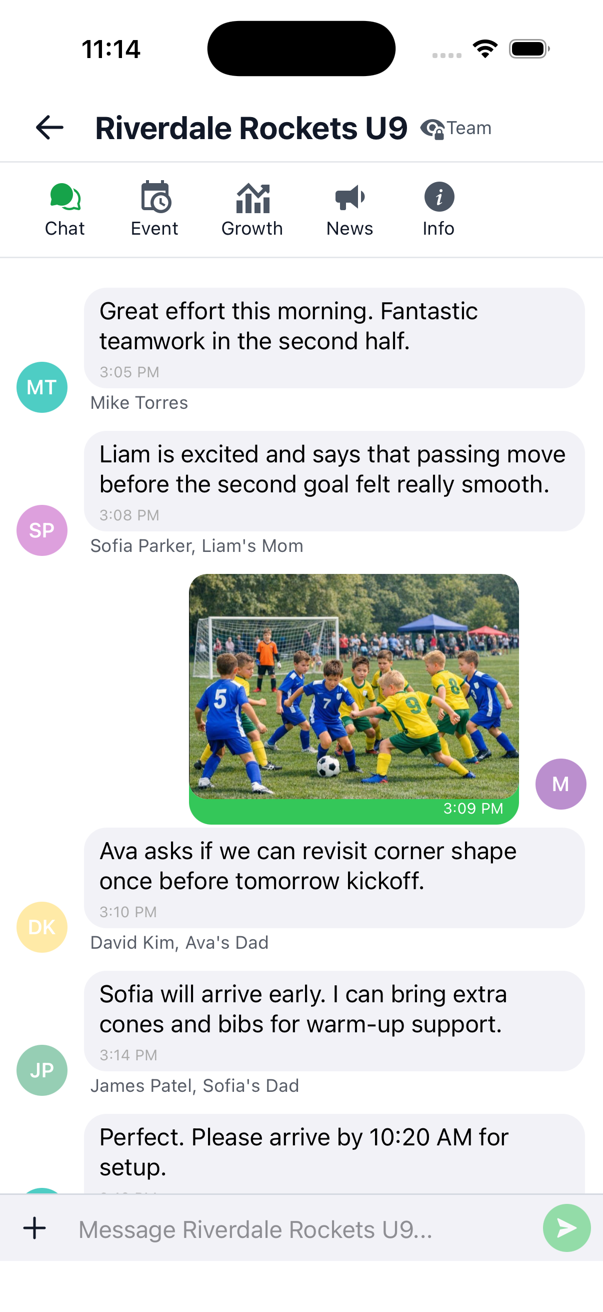 Team Chat That Keeps Families and Coaches Aligned